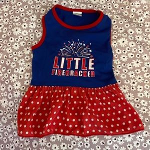 NWOT Little Firecracker Doggie dress